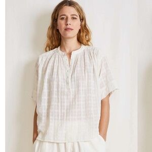 Apiece Apart Shirred Mission Top - Small